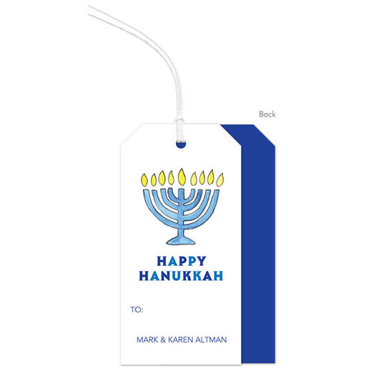 Hanukkah Large Hanging Gift Tag